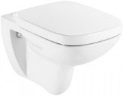 Унитаз подвесной Roca Debba Rimless керамика белый и крышка с функцией Soft Close дюропласт белый A34H99L000