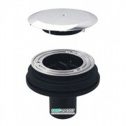 Злив для душового піддону Geberit d90 без сифона з пробкою зливного отвору глянсовий хром 150.592.21.1