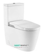 Унітаз-біде приставних підлоговий з бачком Roca Inspira In-wash подвійний випуск з підключенням до мережі кераміка білий A803061001