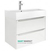 Тумба підвісна ДСП / ДВП 80х49.8 білий глянець з раковиною для ванної Roca Inspira FINECERAMIC білий A851076806