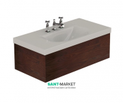 Тумба під раковину підвісна Kerasan Bentley 100х50 см темний ясен 917547