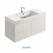 Тумба під раковину підвісна Kerasan Cento 100х45 см лакований білий глянсовий 915501