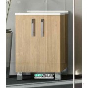 Тумба с раковиной Kerasan Comunita Aquadom 60х60 см светлый дуб 9165K0