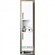 Шкаф-пенал напольный Kerasan Comunita белый структурный 916755