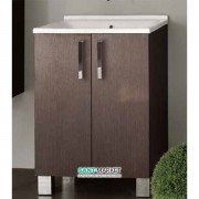 Тумба с раковиной Kerasan Comunita Aquadom 75х50 см тёмный дуб 9164K2