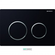 Панель змиву для унітазу Geberit Omega20 подвійний змив пластик чорний / хром глянсовий 115.085.KM.1