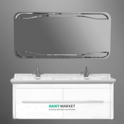 Тумба під раковину підвісна Kerasan Waldorf 150 см білий матовий 919130