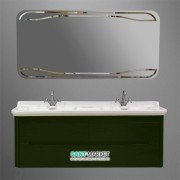 Тумба під раковину підвісна Kerasan Waldorf 150 см зелений 919 152