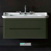 Тумба під раковину підвісна Kerasan Waldorf 100 см зелений 919 252