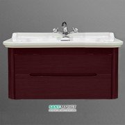 Тумба під раковину підвісна Kerasan Waldorf 100 см бордо 919253