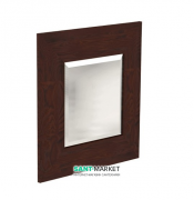 Зеркало настенное в деревянной раме Kerasan Bentley 80х80 см тёмный ясень 917947