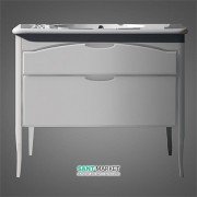 Тумба під раковину для підлоги Kerasan Retro 100х55 см білий матовий 920130