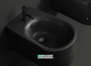 Смеситель для биде Kerasan Nolita однорычажный чёрный матовый 922931