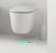 Йоржик для унітазу підлоговий Kerasan Nolita білий матовий 922530