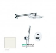 Душевой комплект Kerasan Nolita с верхним и ручным душем белый матовый 923130