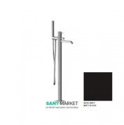 Смеситель для ванны отдельностоящий Kerasan Nolita однорычажный с ручным душем чёрный матовый 923031