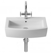 Раковина для ванной подвесная Roca Hall 55х48.5 с одним отверстием под смеситель керамика белая A327881000