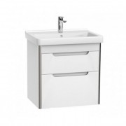 Тумба підвісна з раковиною для ванної Roca Dama-N 51,2х30,2 см білий глянець A851046806