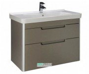 Тумба подвесная с раковиной для ванной Roca Dama-N 80,8х43,4 см серый антрацит глянец A851048153