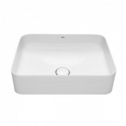 Раковина-чаша для ванної Roca Inspira Square 50х37 см з керамічної декоративною кришкою донного клапана A327530000