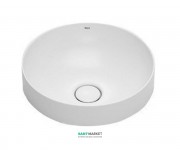 Раковина для ванної Roca Inspira Round 37х37 см з керамічної декоративною кришкою донного клапана A32752R000