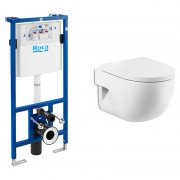 Унитаз подвесной Roca Meridian со скрытой инсталляцией Roca Duplo A89009000M