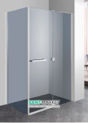 Душова кабіна Eger Megerka 120х80 права фурнітура хром тоноване скло 599-330 / 1R