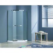 Душевая кабина Eger Talany 90х90 пятиугольная профиль алюминий хром стекло прозрачное 599-555