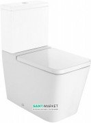 Чаша унитаза Roca Inspira Square 64,5х37 см с универсальным выпуском белый A342537000