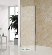 Стінка бічна для душового куточка Eger 80x195 см для комплектації з дверима bifold 599-163 (h) прозоре скло 599-163-80W (h)