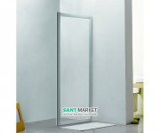 Стенка боковая для душевого уголка Eger 80x195 см для комплектации с дверьми 599-153 (h) прозрачное стекло 599-153-80W(h)