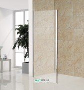 Стенка боковая для душевого уголка Eger 80x195 см для комплектации с дверьми bifold 599-163(h) прозрачное стекло 599-163-80W(h)