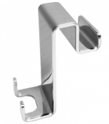 Гачок навісний двосторонній роздвоєний Eger нержавіюча сталь хром 555/1-hook