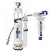 Механизм смыва для бачка Geberit Impuls тип 290-380 двойной смыв хром глянцевый 283.313.21.2