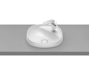 Раковина для ванной врезная Roca Beyond 45х45 с отверстием под смеситель FINECERAMIC белая A3270B7000