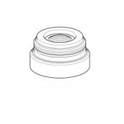 Аэратор для смесителя Geberit типа 6х/8х/18х неподвижно закрепленный глянцевый хром 243.626.21.1