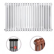 Радіатор опалення Instal Projekt Tubus 2 84,9х70 см трубчастий 18 секцій сталь палітра IP на вибір TUB2-070 / 18