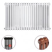 Радіатор опалення Instal Projekt Tubus 2 57,6х80 см трубчастий 12 секцій сталь палітра IP на вибір TUB2-080 / 12