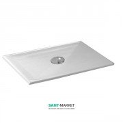 Душевой поддон акриловый Kerasan H3 100х80 см белый 704710