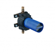 Кульовий кран Geberit Mepla для прихованого монтажу з кріпленням d20 мм червона латунь 602.003.00.1