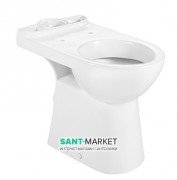 Унитаз напольный компакт Roca Access 67х38 с горизонтальным выпуском керамика белый A342236000