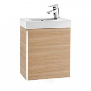 Тумба подвесная с раковиной для ванной Roca Mini 45 см текстурный дуб A855873155