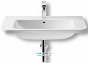 Раковина для ванної підвісна / накладна Roca Cala 75х45 см з отвором для змішувача кераміка біла A327424000