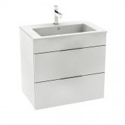 Тумба подвесная с раковиной для ванной Roca Suit 64х42,2 см белый глянец A851180806