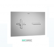 Кнопка змиву для унітазу Roca PL6 подвійний змив пластик матовий хром A890085002