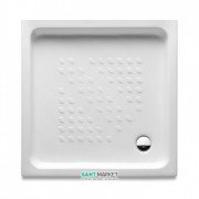 Душовий піддон Roca Italia квадратний 90х90 см кераміка білий A374771001