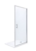 Дверь душевая одностворчатая Roca Town 80х195 профиль алюминий хром прозрачное стекло AMP170801M