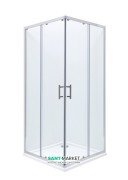 Душова кабіна Roca Town Square 80х80 профіль алюміній хром прозоре скло AMP160801M