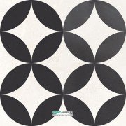 Плитка Azulindus y Marti Dorian Circle Antracita 25х25