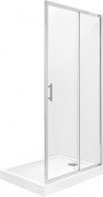 Дверь душевая раздвижная Roca Town 120х195 профиль алюминий хром прозрачное стекло AMP181201M
